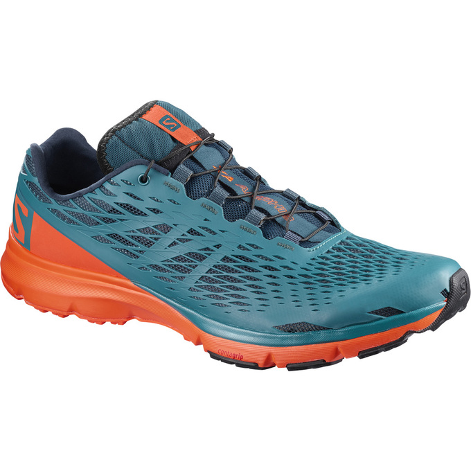 Zapatillas De Running Salomon Hombre Azules / Naranjas - Salomon Argentina XA AMPHIB ,321087-AHW